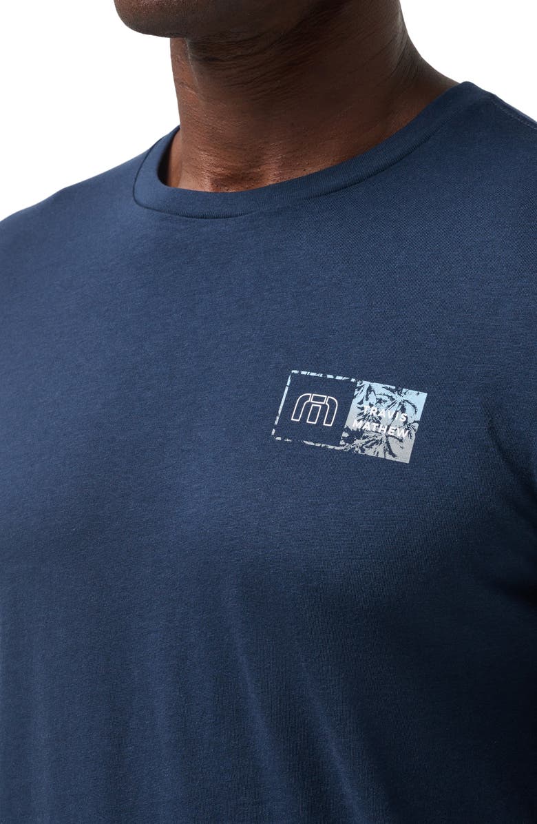 TravisMathew Lighthouse Rock Graphic T-Shirt, Alternate, color, Total Eclipse