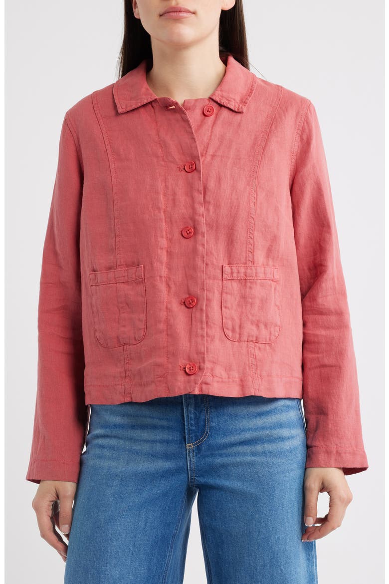 Arame Organic Cotton Jacket, Alternate, color, ECHINACEA