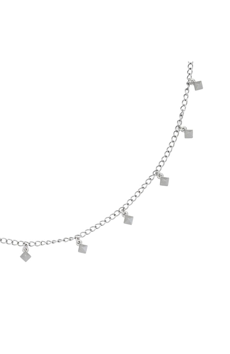 AllSaints Pyramid Charm Collar Necklace, Alternate, color,