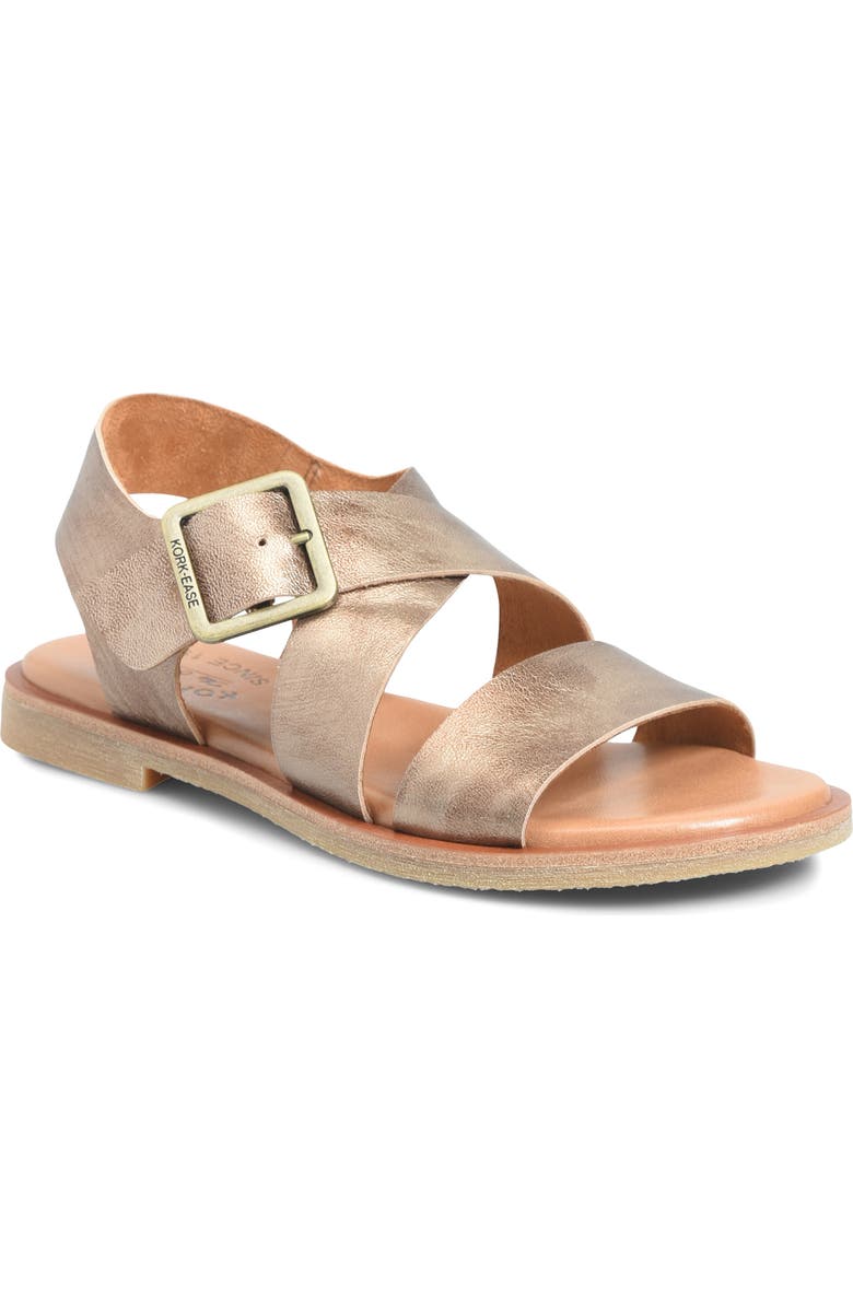 Kork-Ease<sup>®</sup> Dara Ankle Strap Sandal, Main, color, Bronze Metallic