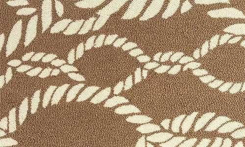 R16 Home Twister Floor Mat In Tan White