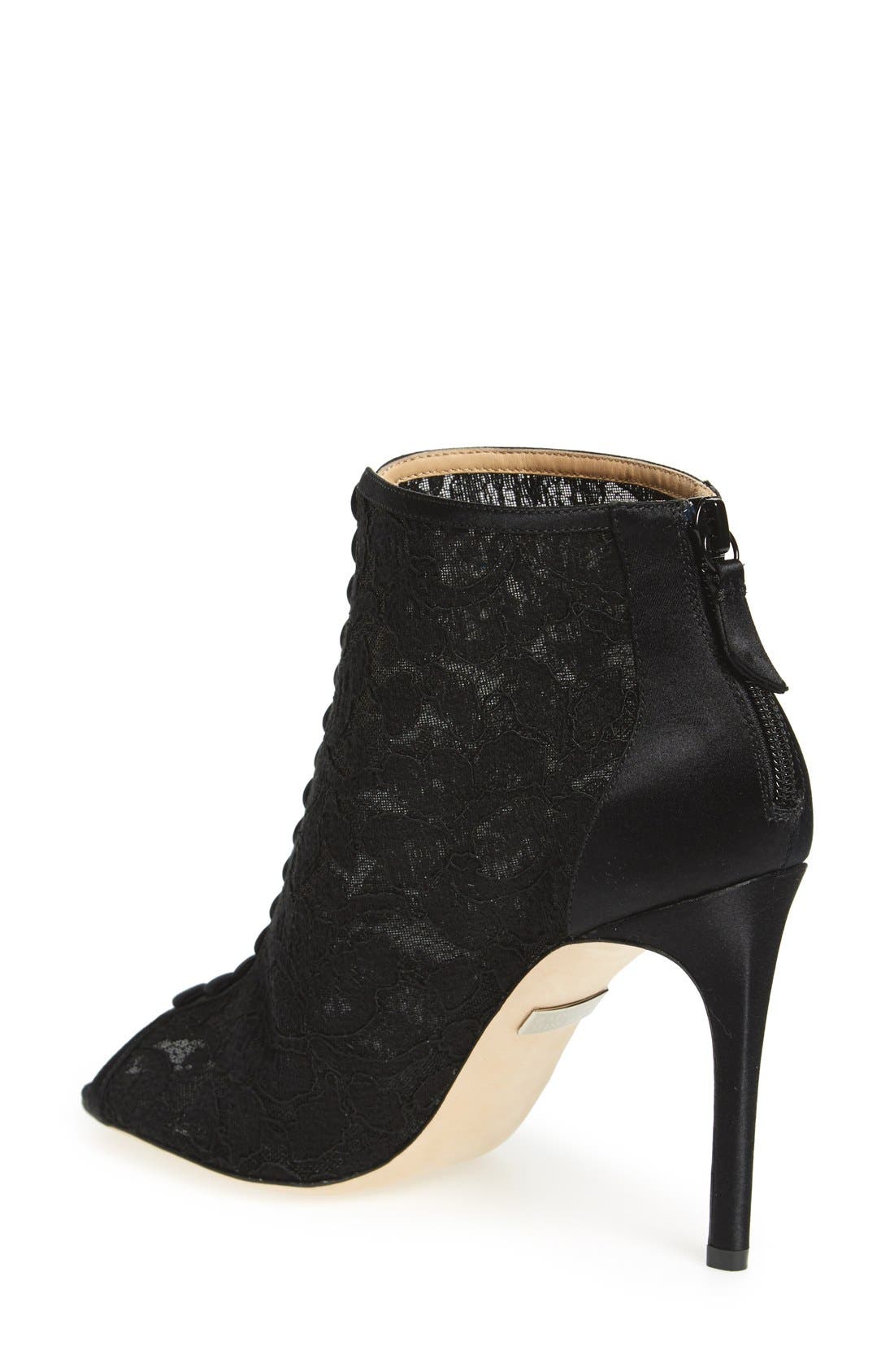 Badgley Mischka Collection Badgley Mischka 'Nerina' Lace Bootie, Alternate, color, 
