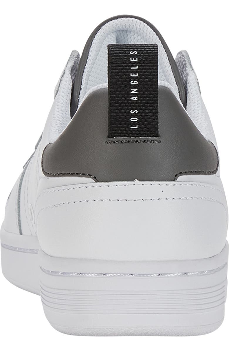 K-Swiss Lozan Match Leather Tennis Shoe, Alternate, color, White/ Black/ Gunmetal
