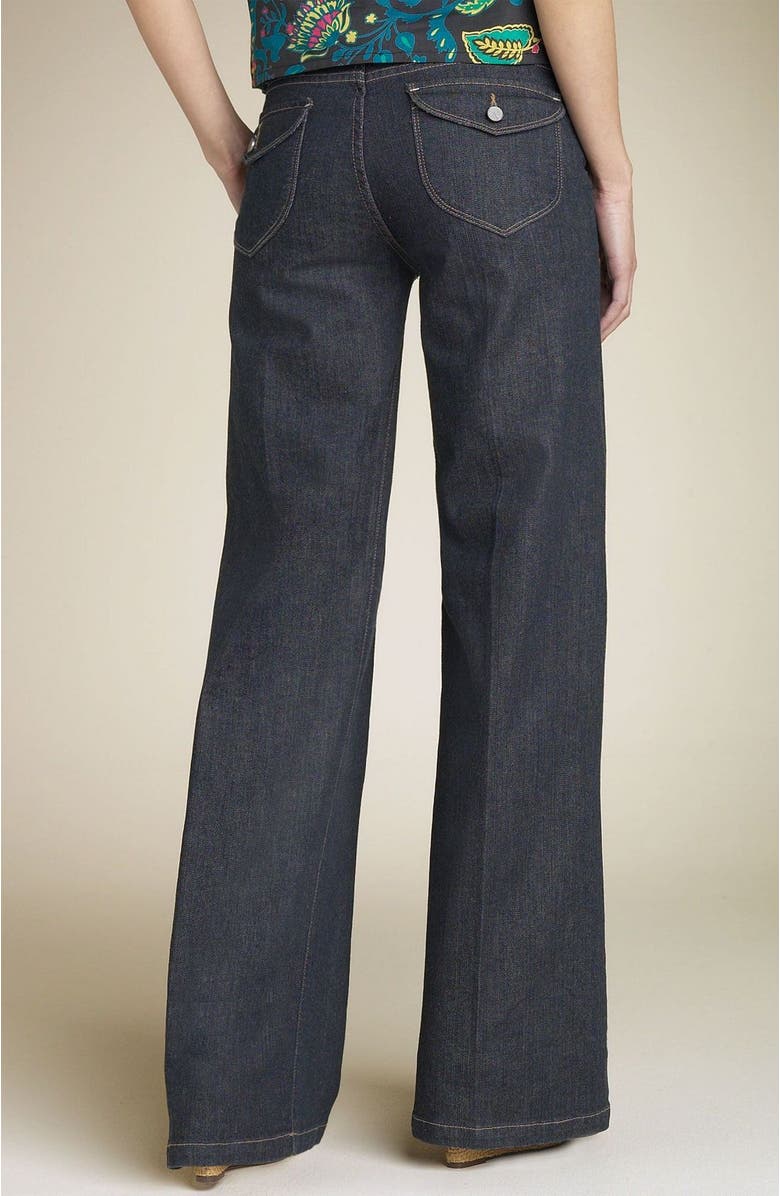 PAIGE Denim 'Hillhurst' Wide Leg Stretch Denim Trousers, Main, color,