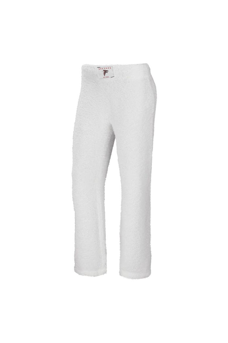 Women's WEAR by Erin Andrews Cream Atlanta Falcons Cozy Scoop Neck Tank Top & Pants Sleep Set, Alternate, color, Cream