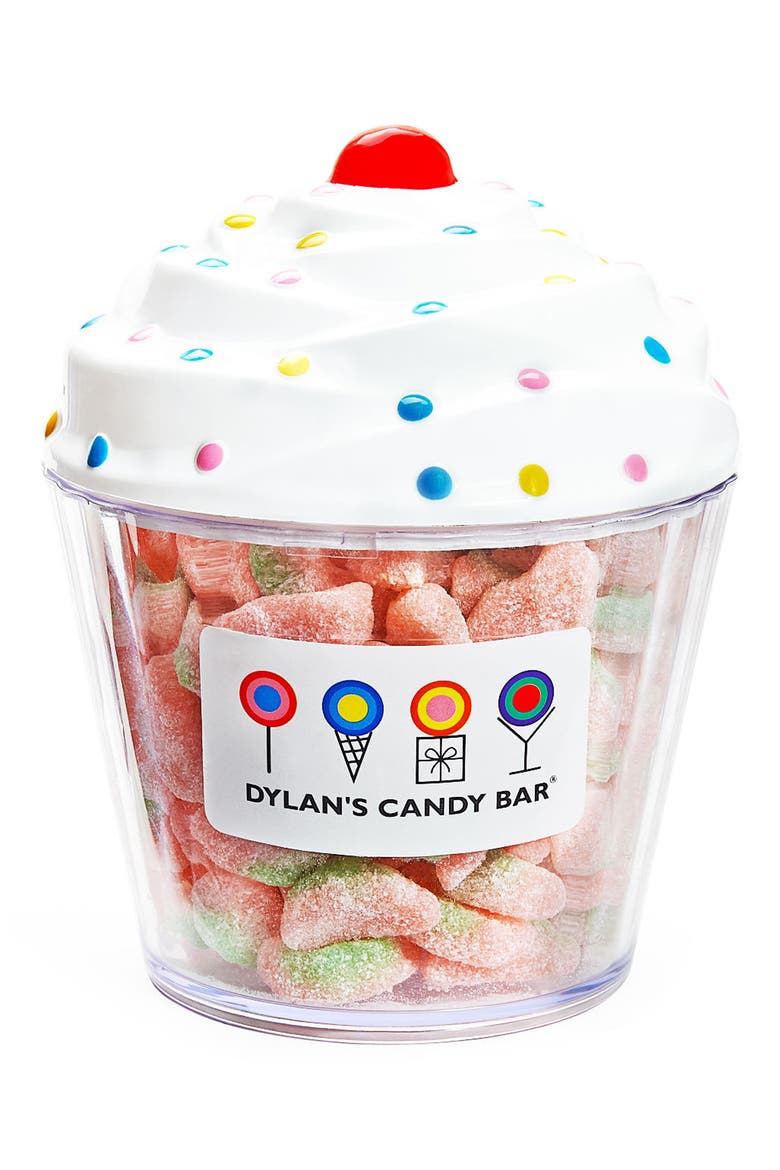 Sour Watermelon Slices Cupcake, Main, color, PINK