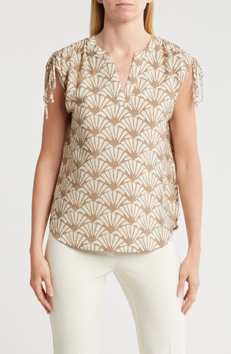 Crinkle Tie Shoulder Top