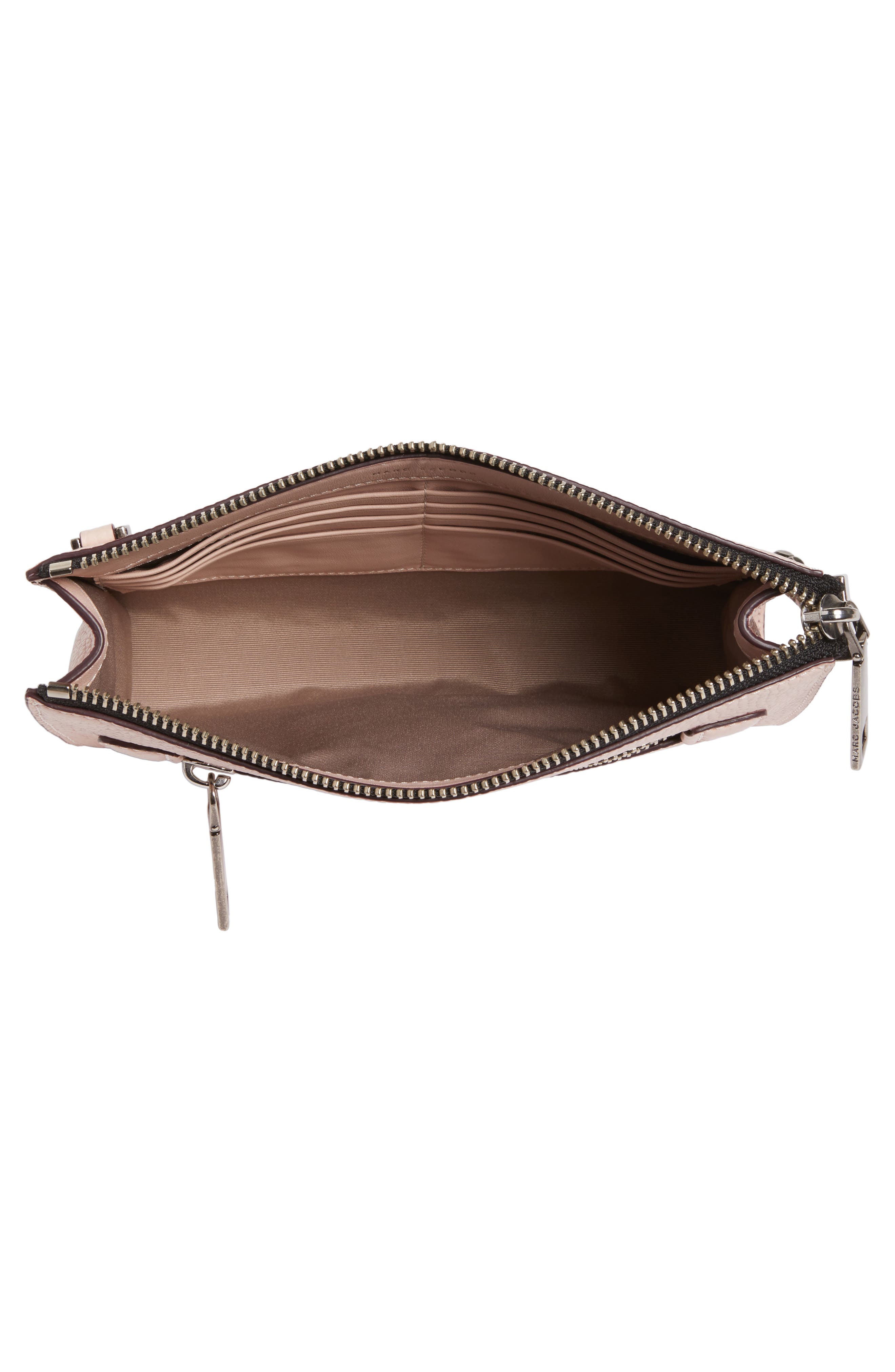 Small Gotham Leather Crossbody Wallet (Nordstrom Exclusive), Alternate, color, PALE PINK