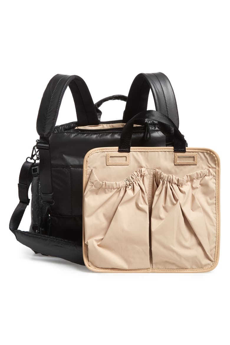 Diaper Backpack, Alternate, color, BLACK