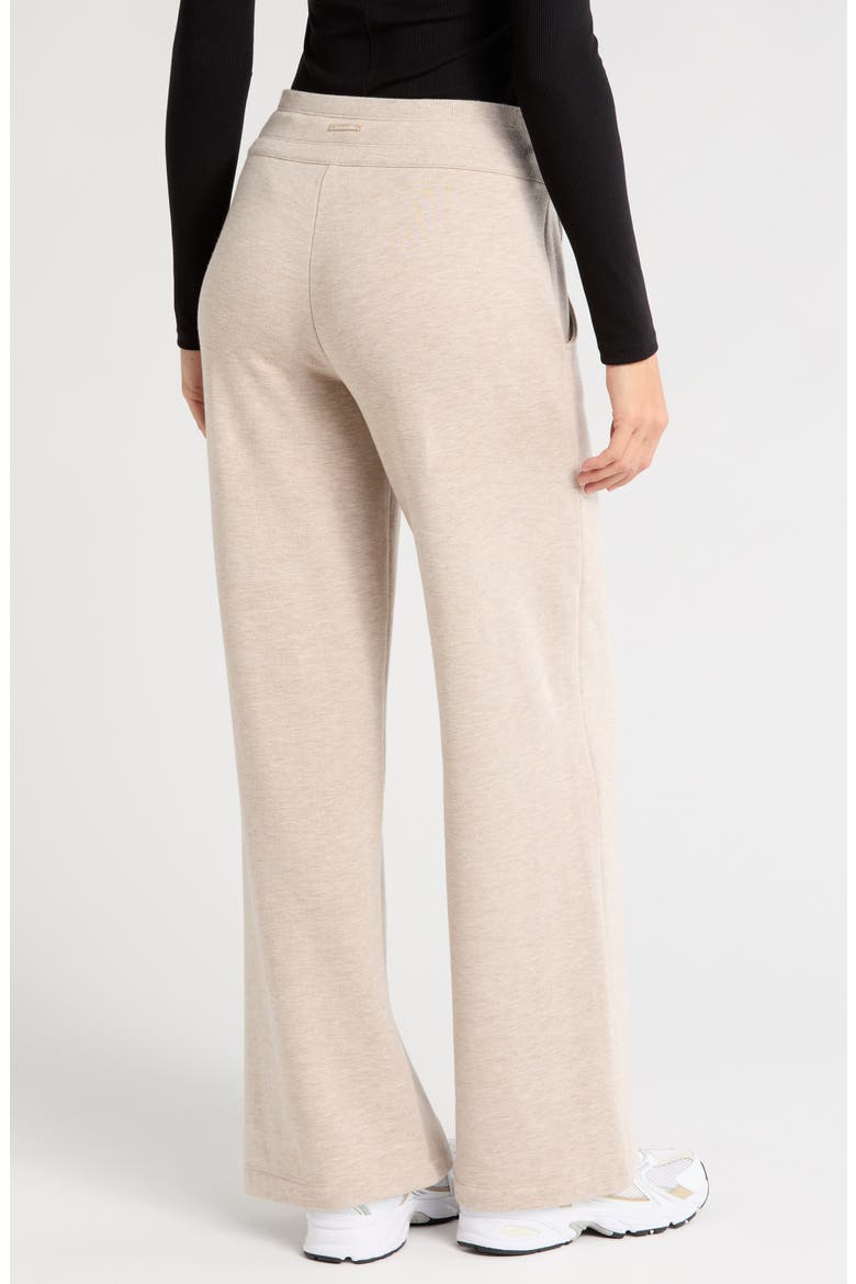 Save the Day Wide Leg Drawstring Pants, Alternate, color, HEATHER NATURAL