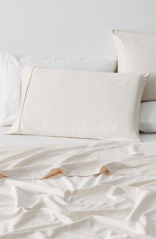 Verlee Cotton Sateen Sheet Set In Natural