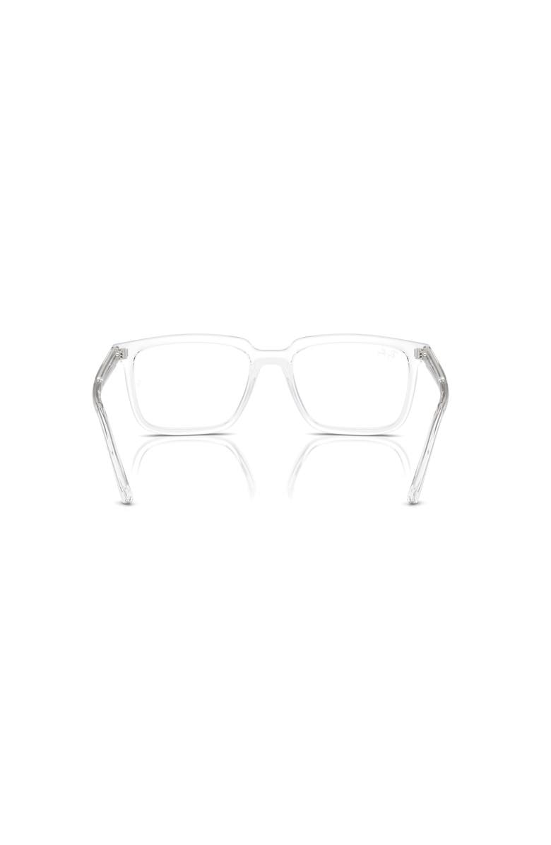 Ray-Ban 52mm Rectangle optical glasses, Alternate, color, Transparent