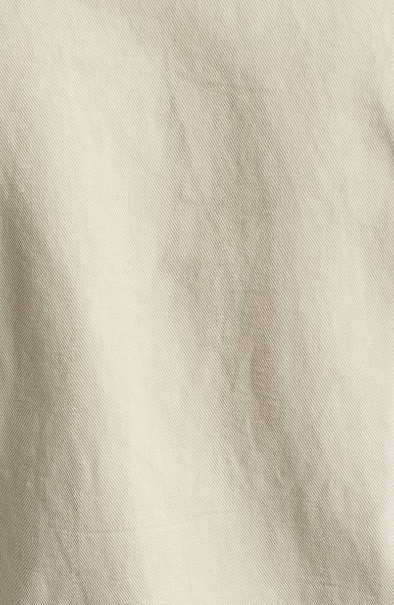 EDWIN Tan Cotton & Linen Twill Trucker Jacket, Alternate, color, Ecru