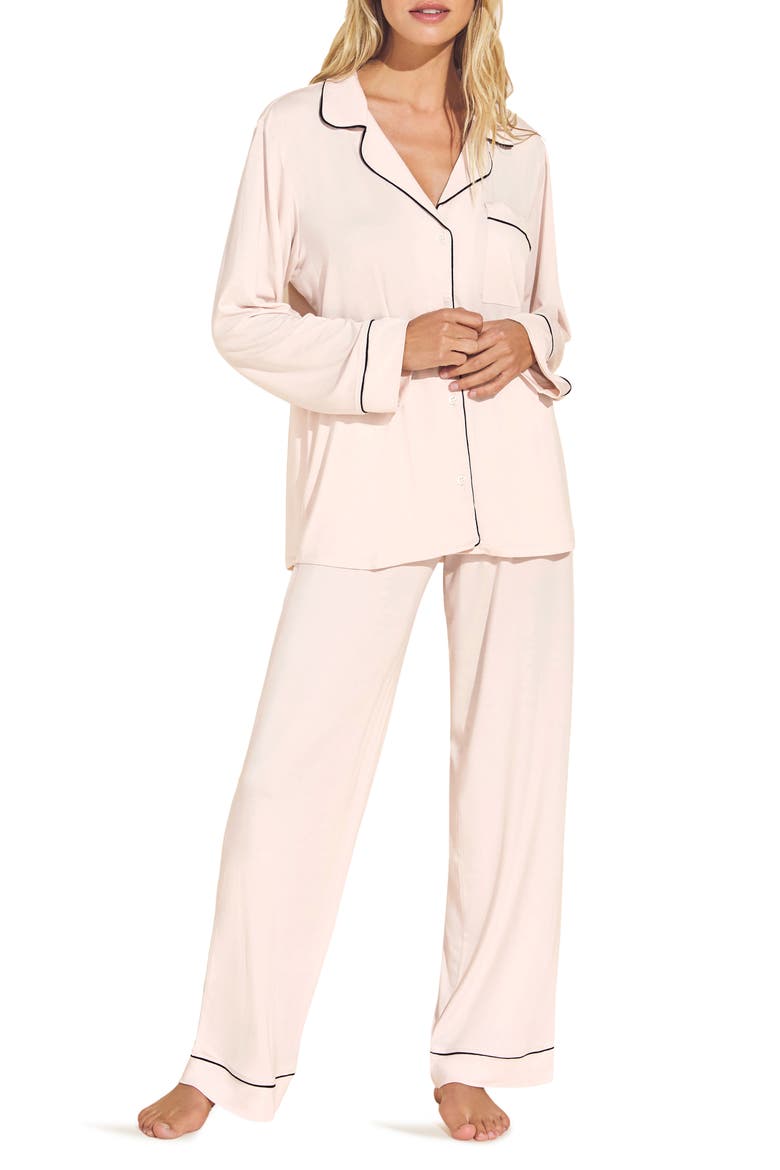 Gisele Long Pajamas, Main, color, SORBET/BLACK