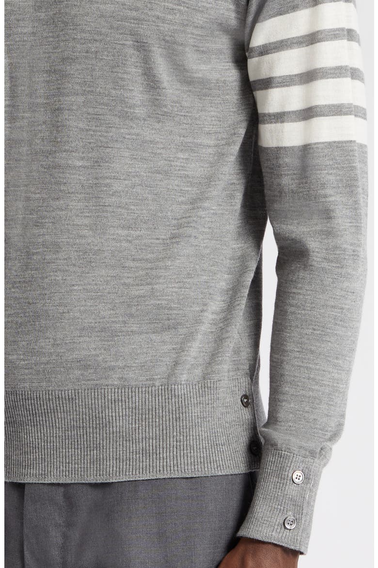 Men's 4-Bar Merino Wool Sweater, Alternate, color, 058 - PALE GREY