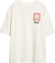 Rhude Chevron Logo Repeat Graphic T-Shirt