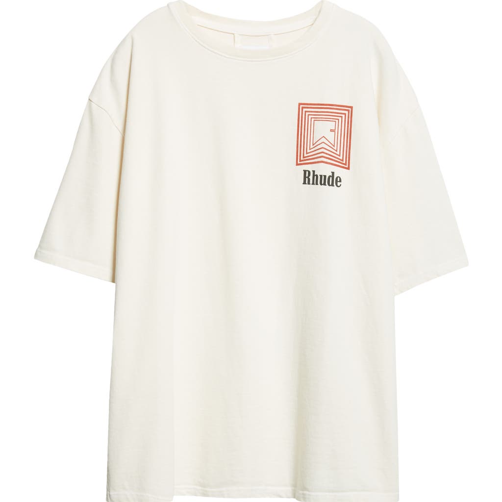 Rhude T-shirt With Print In Neutral
