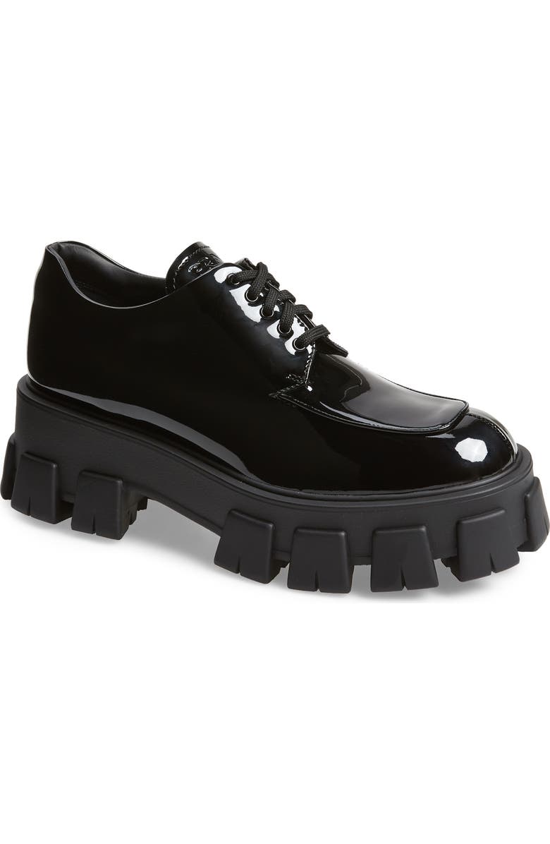 Prada Lug Sole Oxford, Main, color,