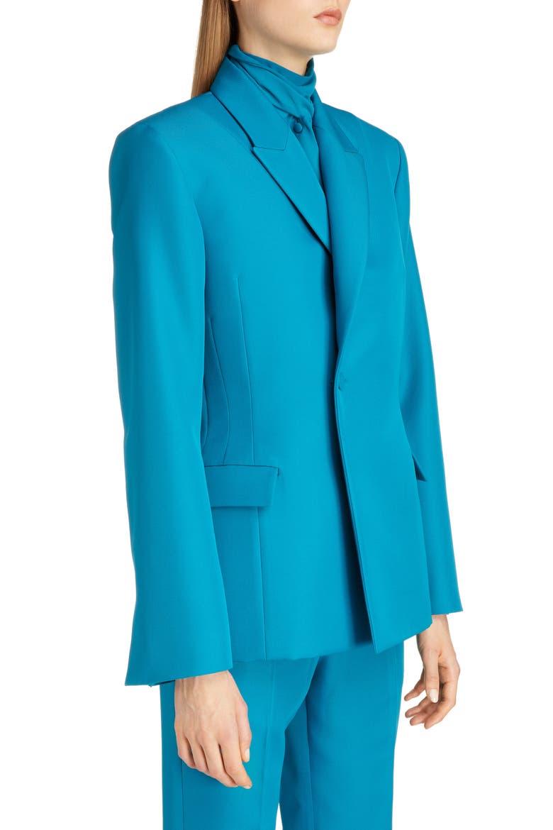 Tech Twill Blazer, Alternate, color, PETROL BLUE