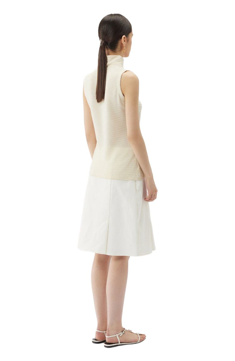 GOBI Mongolian Cashmere Lightweight Cashmere Silk Turtleneck, Alternate, color, Marshmallow