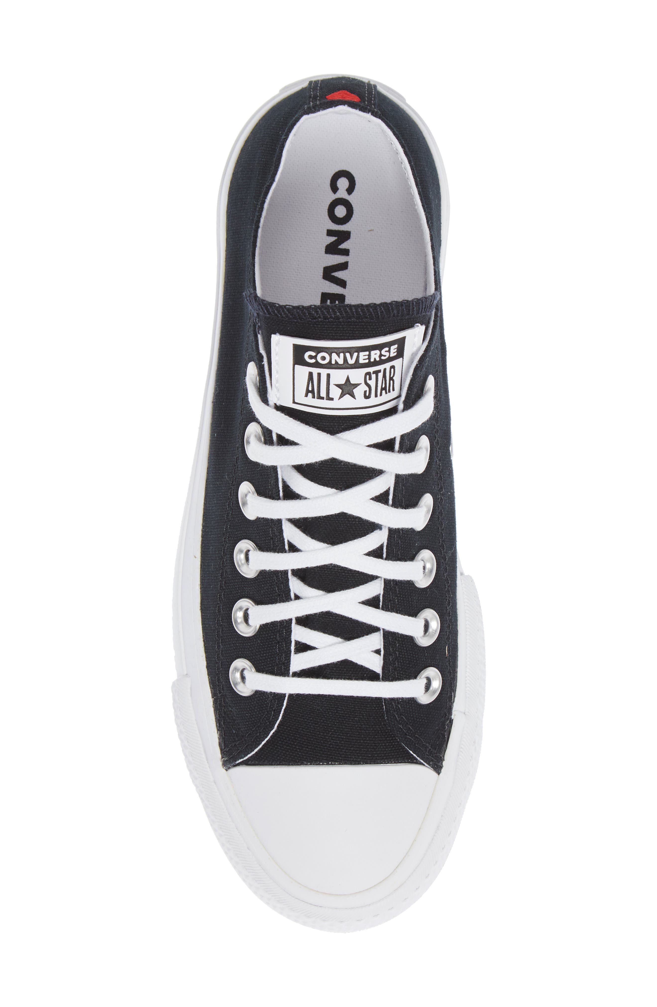 Converse Chuck Taylor<sup>®</sup> All Star<sup>®</sup> Love Fearlessly Platform Sneaker, Alternate, color, 
