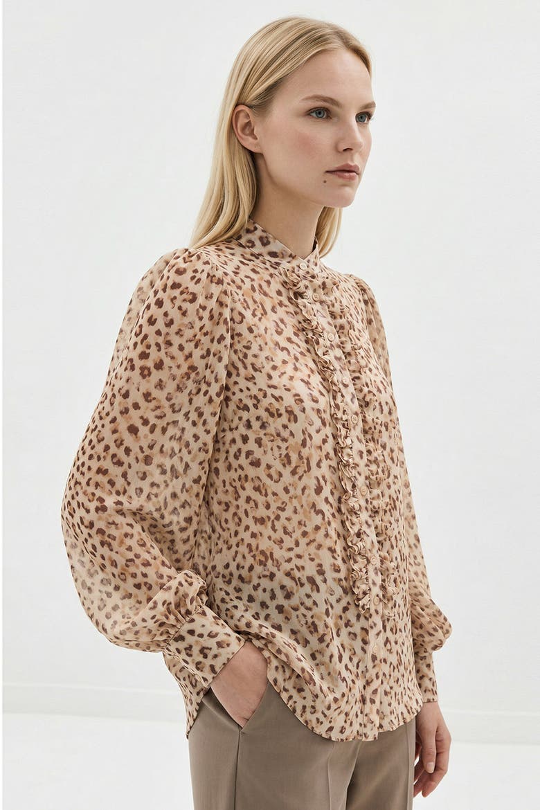 Eloise Long Sleeve Shirt, Alternate, color, Beige