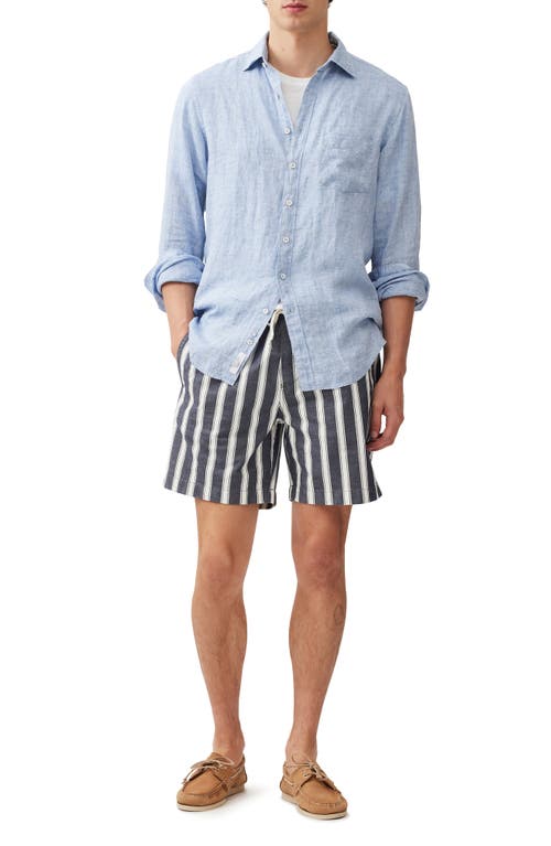 Rodd & Gunn Coromandel Button-up Linen Shirt In Denim