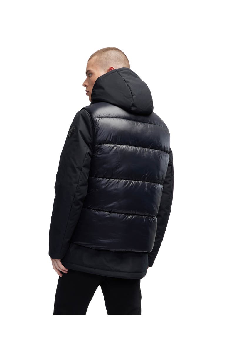 Men's Kiet 3 In 1 Padded Jacket with Inner Removable Lightweight Vest, Alternate, color, Black