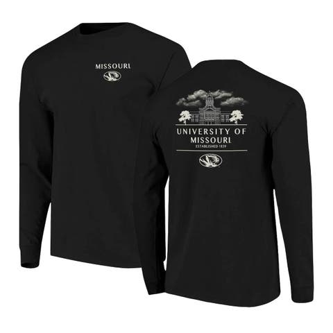 Men's Black Missouri Tigers Comfort Colors Campus Nights Long Sleeve T-Shirt