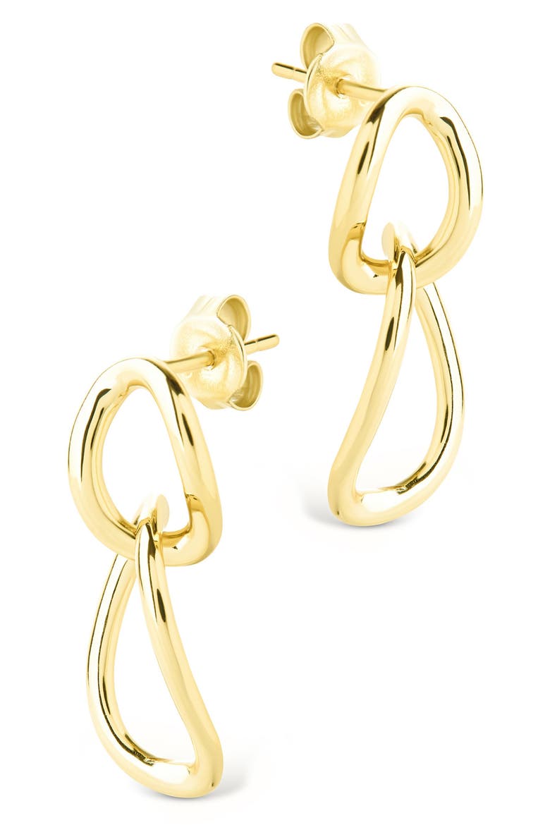 Cruz Double Link Drop Earrings, Alternate, color, GOLD