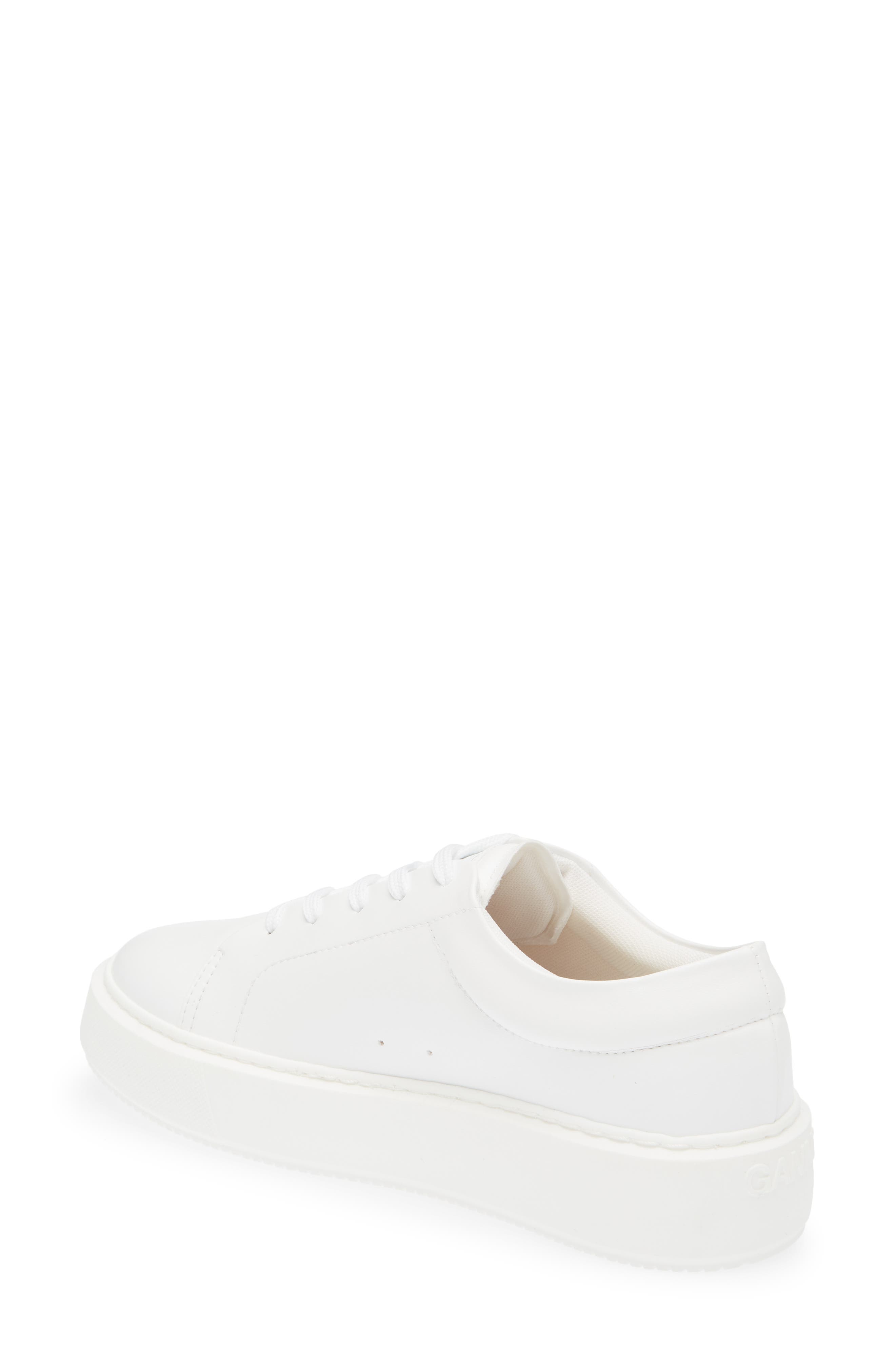 Ganni Sporty Mix Monochrome Sneaker, Alternate, color, 