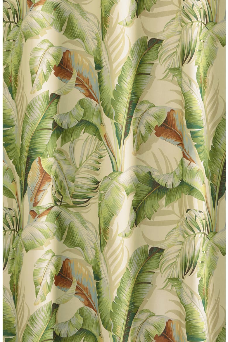 Palmiers Shower Curtain, Alternate, color, GREEN