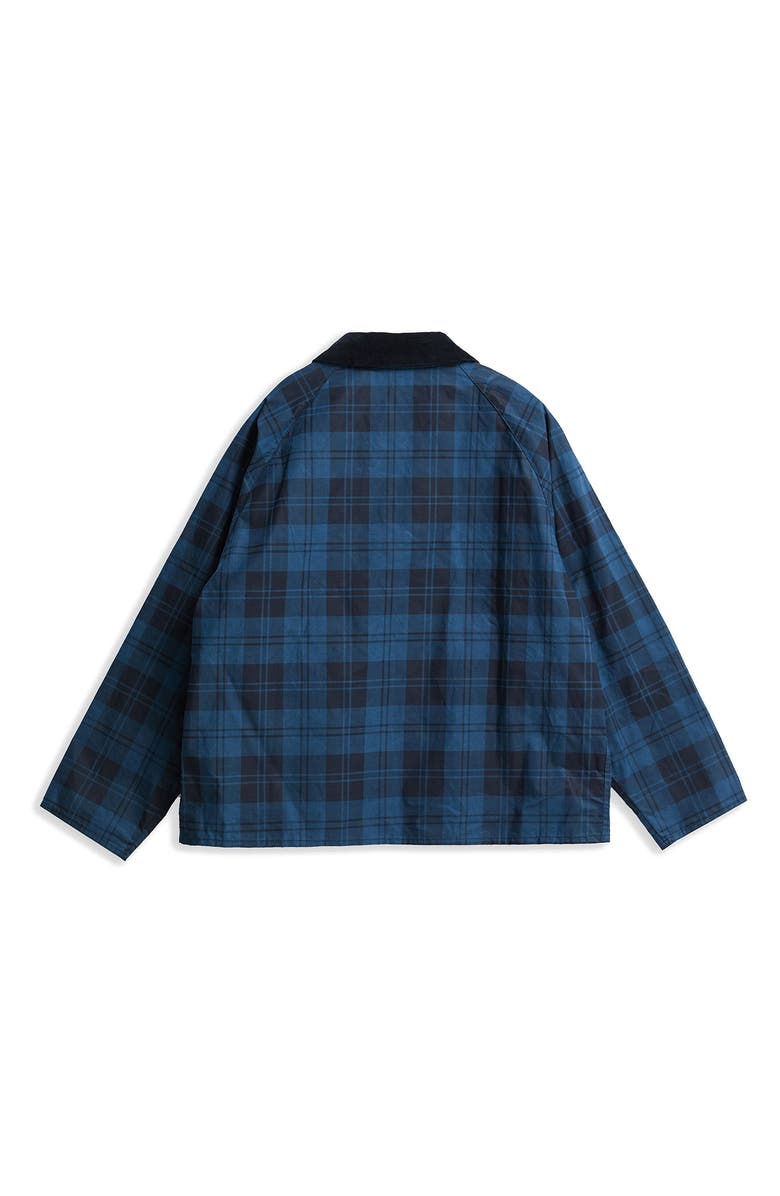 Barbour Transport Plaid Check Waxed Cotton Jacket, Alternate, color,