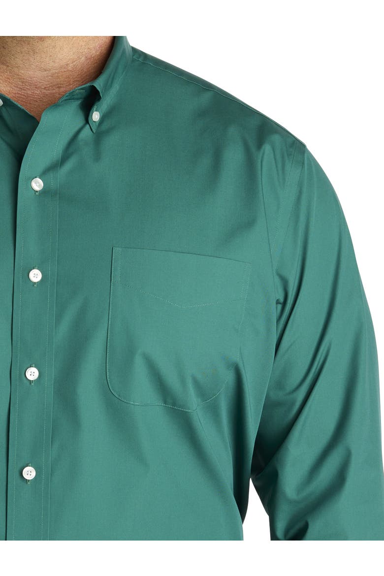 Big & Tall  Solid Tech Sport Shirt, Alternate, color, BAYBERRY