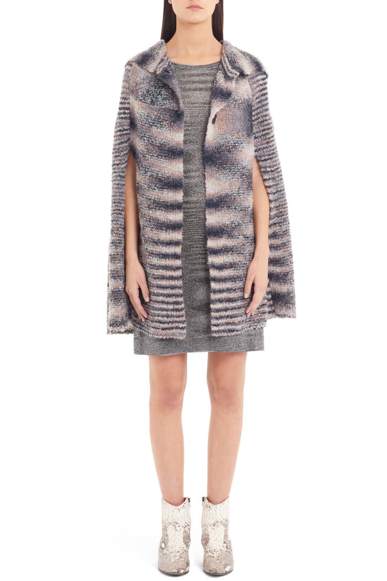 Metallic Sweater Dress, Alternate, color, SILVER