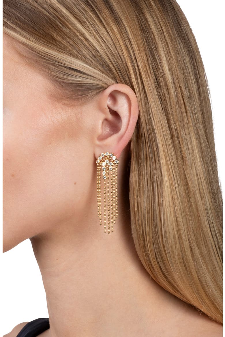 Asterales Bubble Fringe Chandelier Earrings, Alternate, color, STONES