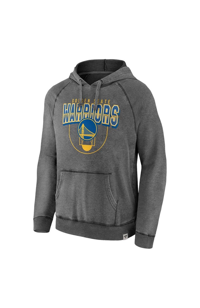 FANATICS Men's Fanatics Branded Gray Golden State Warriors Acquisition True Classics Vintage Snow Wash Pullover Hoodie, Alternate, color,