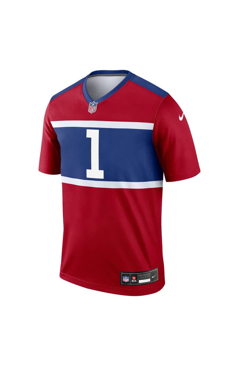 Nike Men's Nike Malik Nabers Red New York Giants Alternate Legend Player Performance Top, Alternate, color, Red