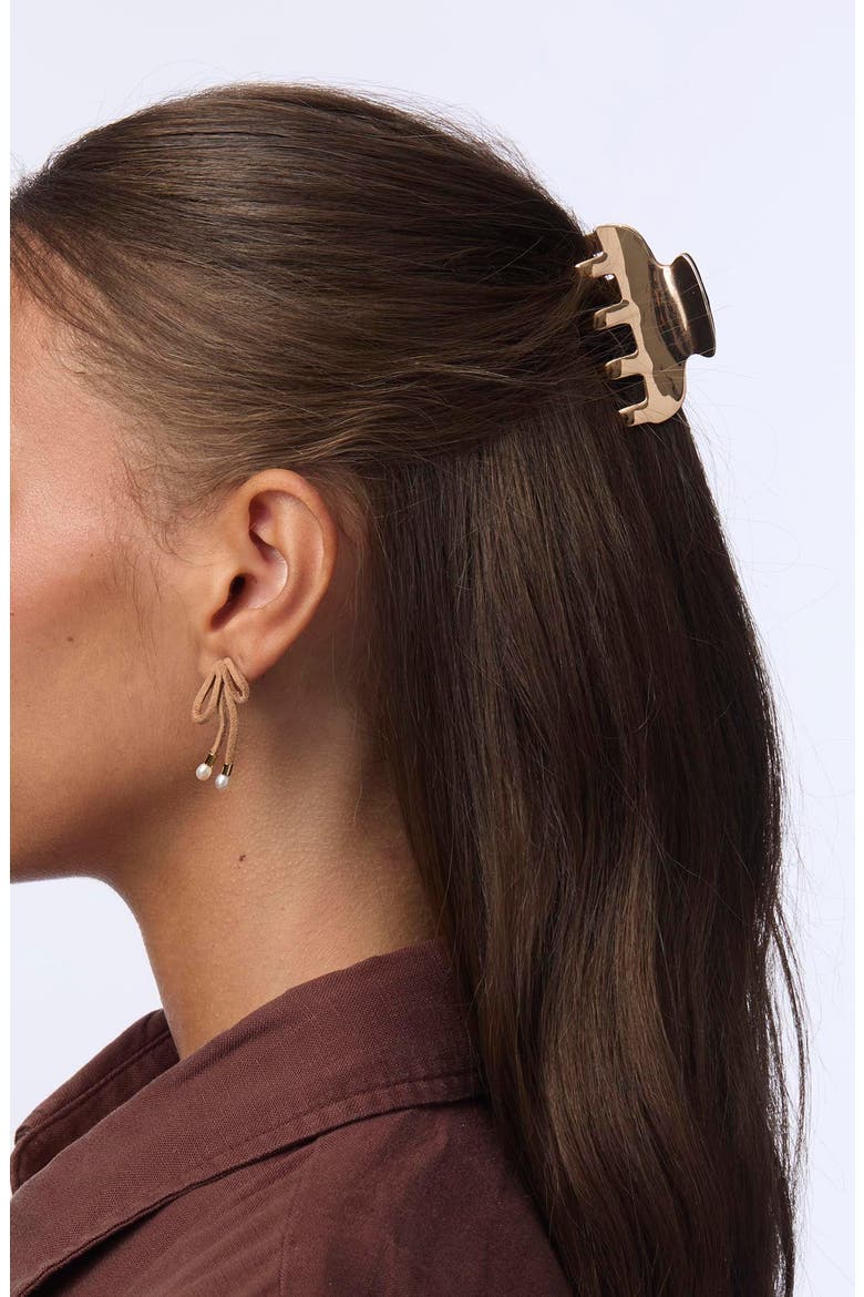 Mini Claw Clip, Alternate, color, GOLD