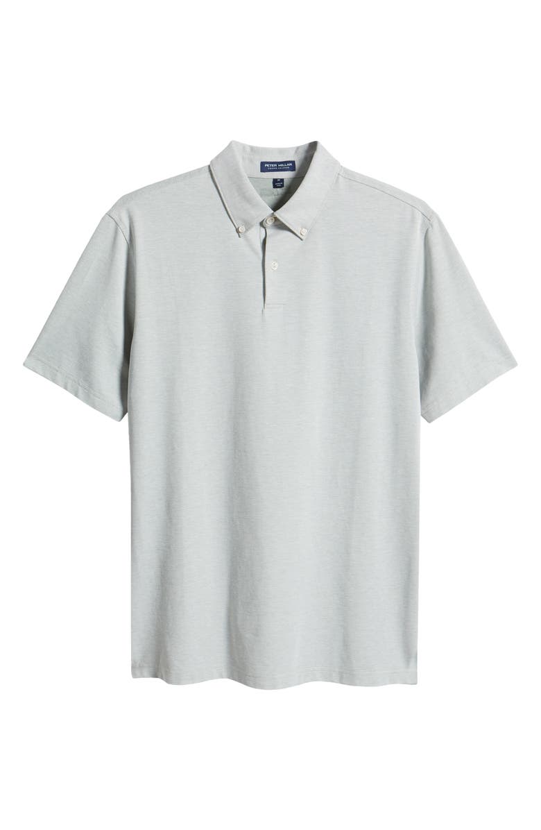 Peter Millar Albatross Pima Cotton Blend Piqué Button-Down Polo, Alternate, color, 