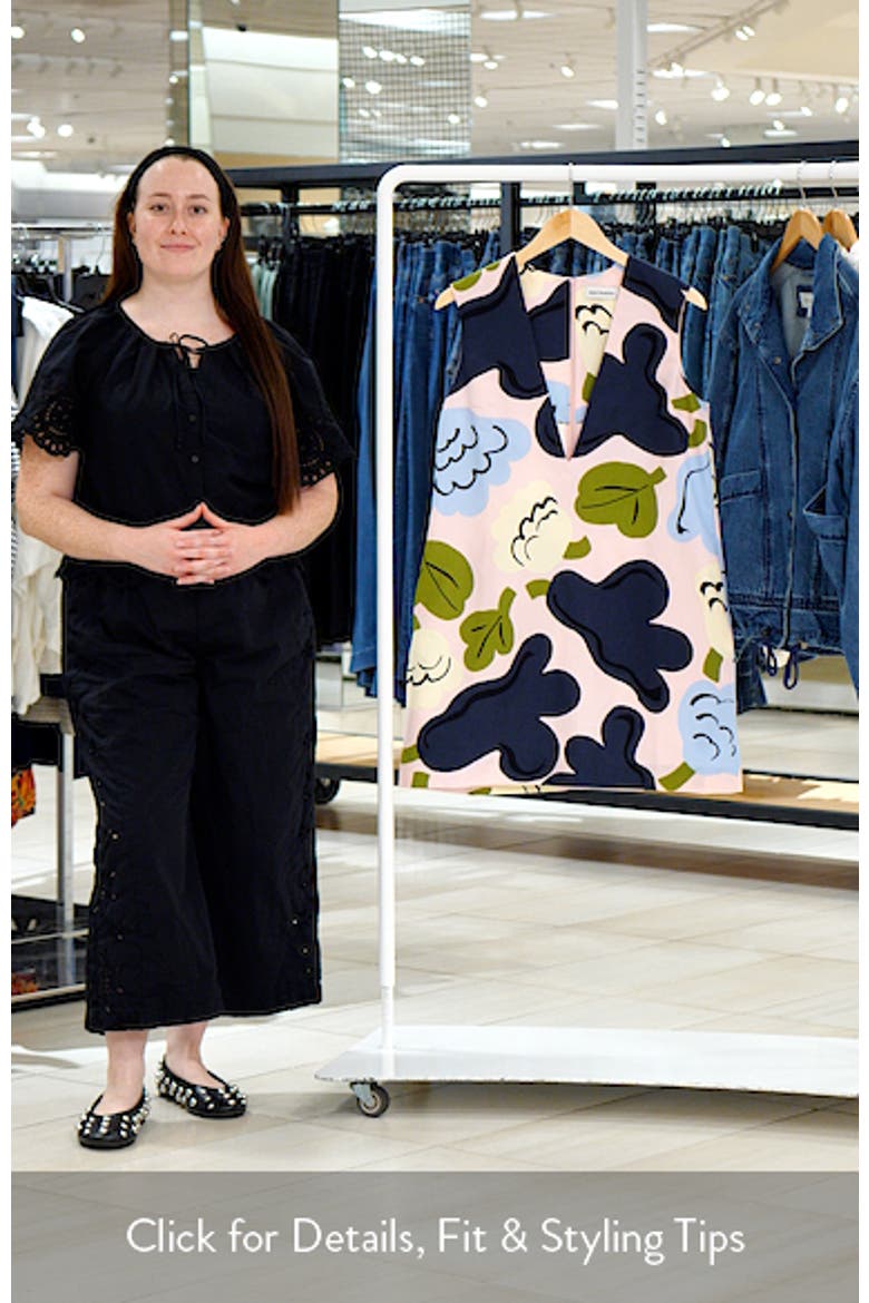 Kiuru Kukasta Kukkaan V-Neck Shift Dress video