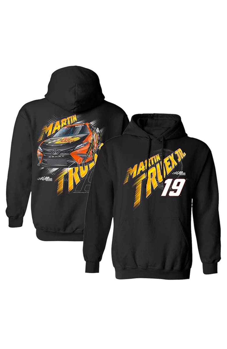 JOE GIBBS RACING TEAM COLLECTION Men's Joe Gibbs Racing Team Collection Black Martin Truex Jr Car Pullover Hoodie, Main, color, 