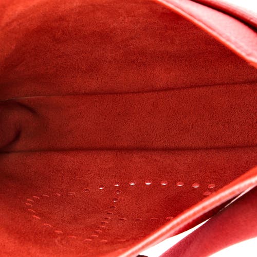 Pre-owned Hermes Hermes Evelyne Bag Gen Iii Clemence Gm In Red