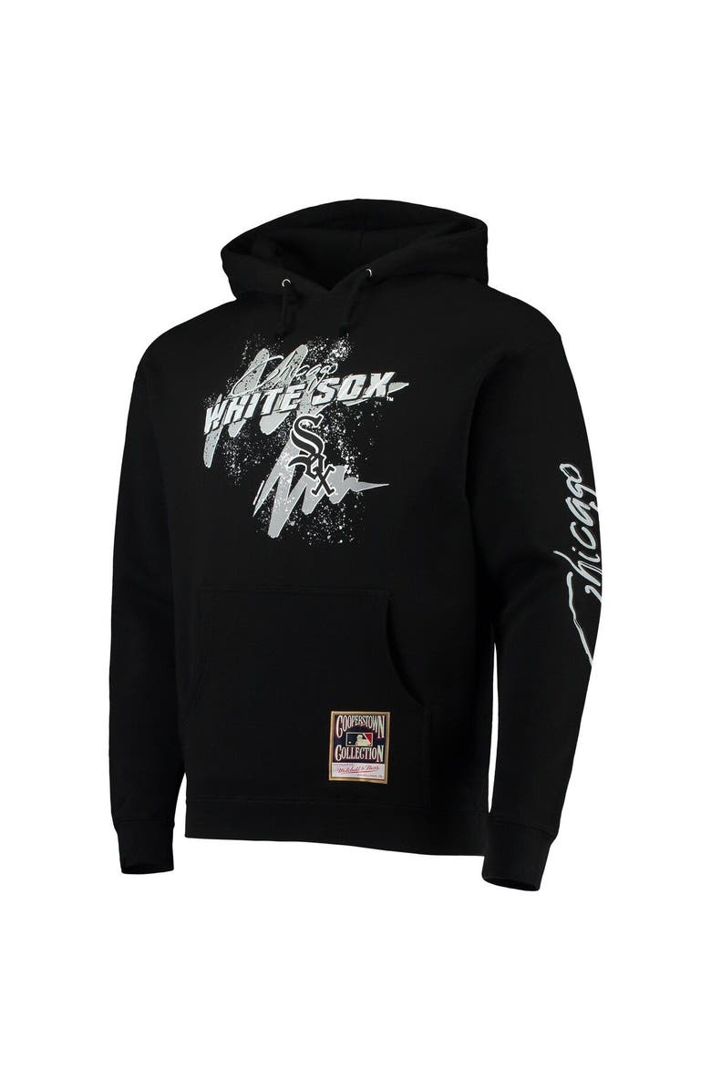 Mitchell & Ness Men's Mitchell & Ness Black Chicago White Sox Hyper Hoops Pullover Hoodie, Alternate, color,