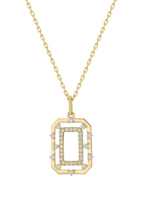 Solstice Diamond Medallion Pendant Necklace