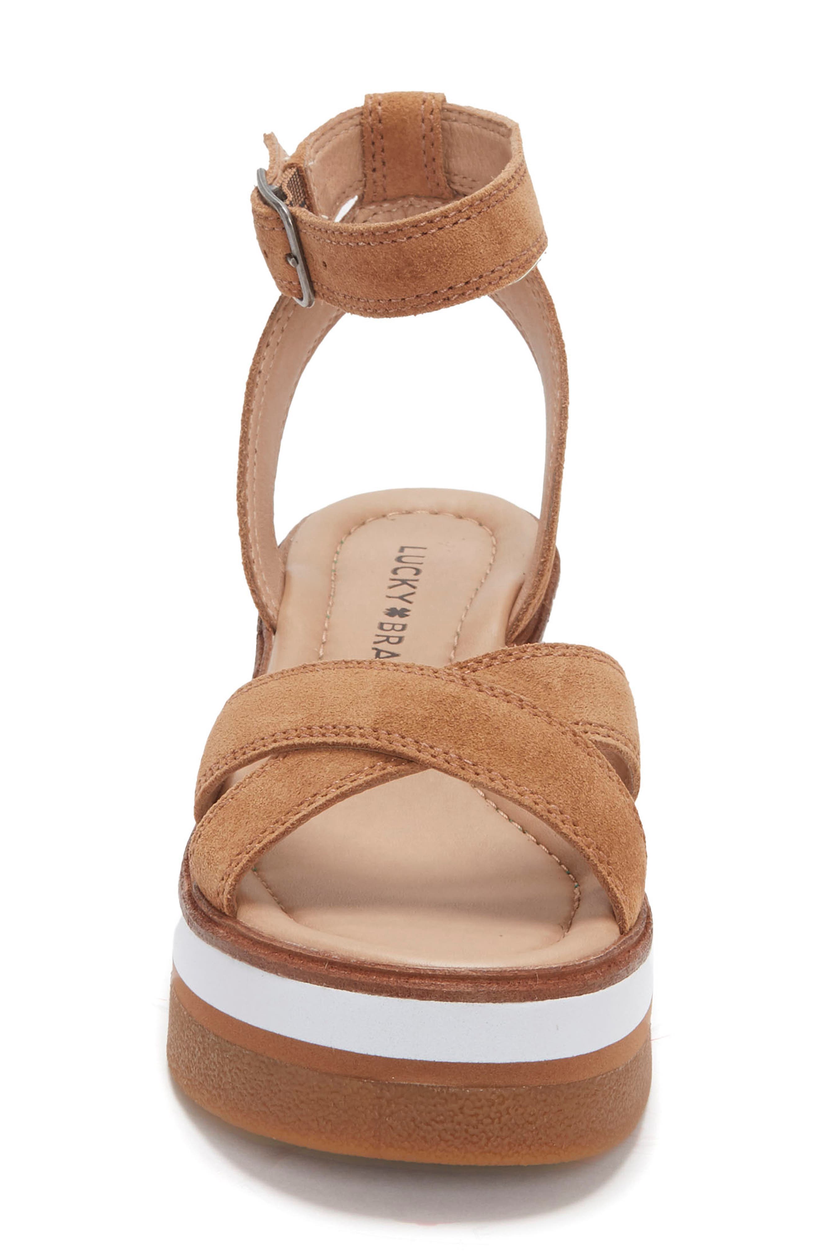 Tarhi Wedge Sandal, Alternate, color, MACAROON SUEDE