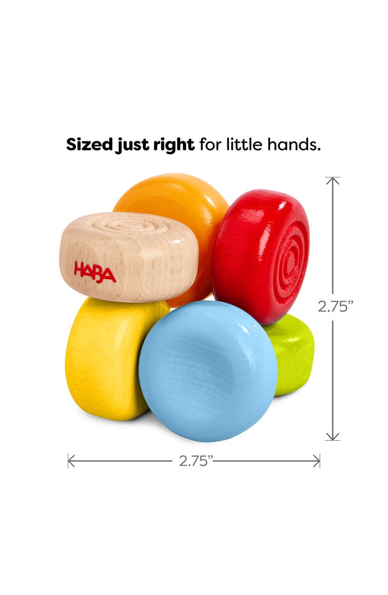 HABA Color Drops Wooden Baby Grasping & Teether Toy, Alternate, color, Multi