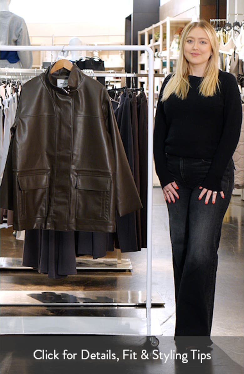 Edie Faux Leather Parka, sales video thumbnail