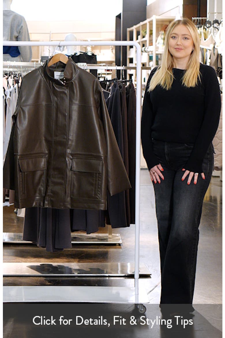 Edie Faux Leather Parka video