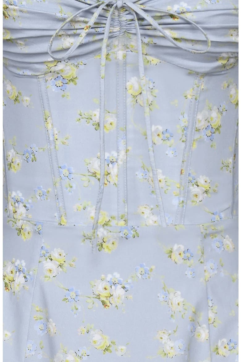 Rosalee Floral Stretch Cotton Petticoat Dress, Alternate, color, BLUE WILDFLOWER